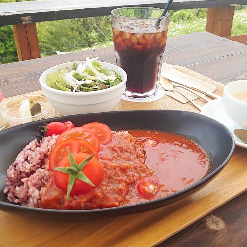 コモレビ農園のトマトカレー