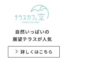 テラスカフェ空 自然いっぱいの展望テラスが人気